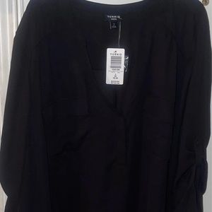 New Torrid Harper black dress shirt